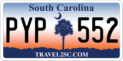 SC license plate PYP552