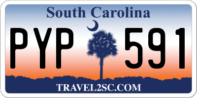 SC license plate PYP591