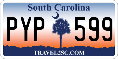 SC license plate PYP599