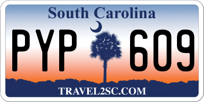SC license plate PYP609