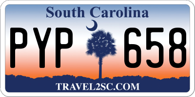 SC license plate PYP658