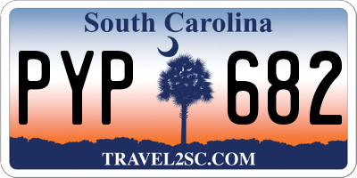 SC license plate PYP682