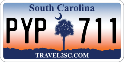 SC license plate PYP711