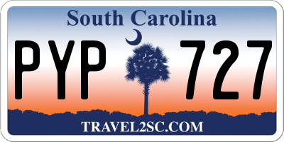 SC license plate PYP727