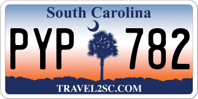 SC license plate PYP782