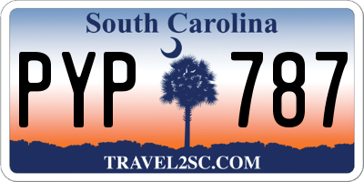 SC license plate PYP787