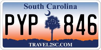 SC license plate PYP846