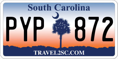 SC license plate PYP872