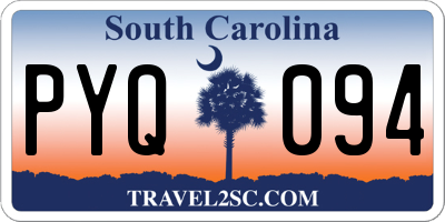 SC license plate PYQ094