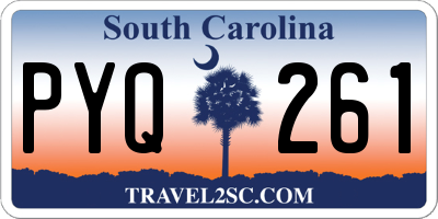 SC license plate PYQ261