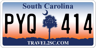 SC license plate PYQ414