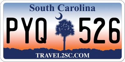 SC license plate PYQ526