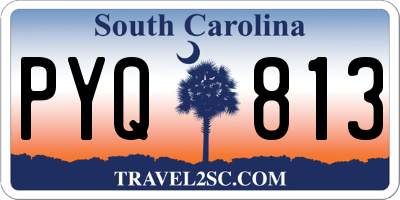 SC license plate PYQ813