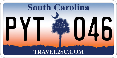 SC license plate PYT046