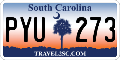 SC license plate PYU273