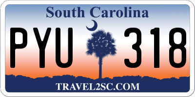 SC license plate PYU318