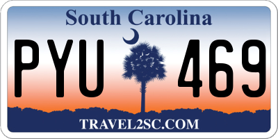 SC license plate PYU469