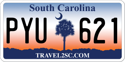 SC license plate PYU621