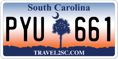 SC license plate PYU661