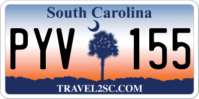 SC license plate PYV155