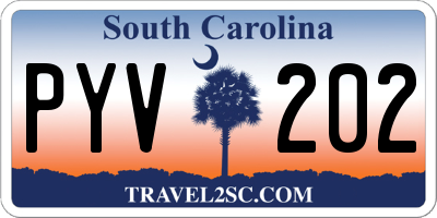 SC license plate PYV202