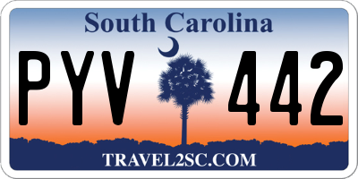 SC license plate PYV442
