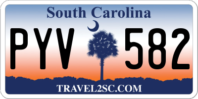 SC license plate PYV582