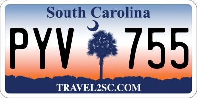 SC license plate PYV755