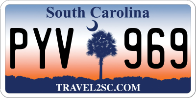 SC license plate PYV969