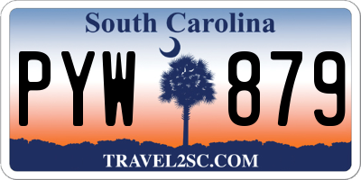 SC license plate PYW879