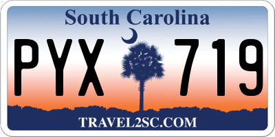 SC license plate PYX719