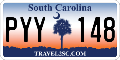 SC license plate PYY148