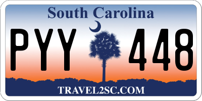 SC license plate PYY448