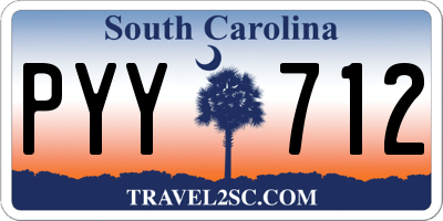 SC license plate PYY712