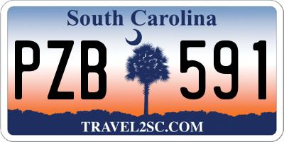 SC license plate PZB591