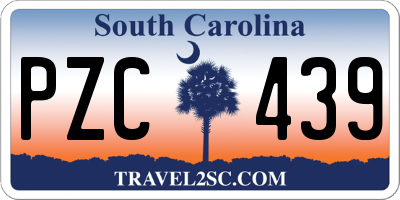 SC license plate PZC439