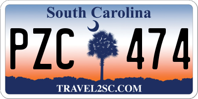 SC license plate PZC474