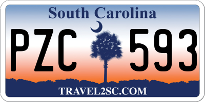 SC license plate PZC593
