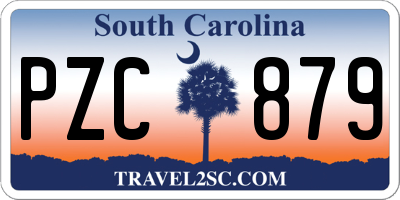 SC license plate PZC879