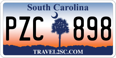 SC license plate PZC898