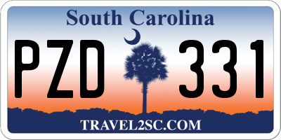 SC license plate PZD331