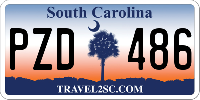 SC license plate PZD486
