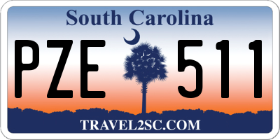 SC license plate PZE511