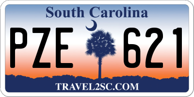 SC license plate PZE621