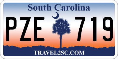SC license plate PZE719
