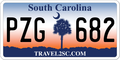 SC license plate PZG682