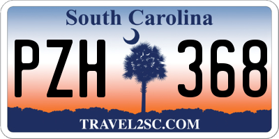 SC license plate PZH368