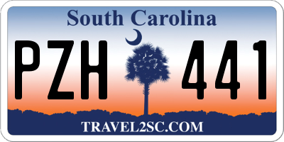 SC license plate PZH441