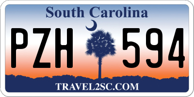 SC license plate PZH594