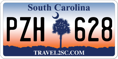 SC license plate PZH628